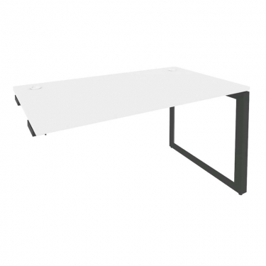 Стол-приставка на О-образном м/к к опорным элементам Рива ONIX O.MO-SPR-3.8 Белый Бриллиант/Антрацит