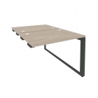 Стол-приставка двойной на О-образном м/к к опорым элем. Рива ONIX O.MO-D.SPR-1.7 Дуб Аттик/Антрацит