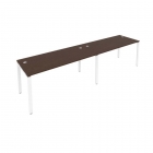 Рабочая станция на 2 раб.места Рива Metal System Б.СМ-2.4 Венге/Белый