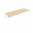 Рабочая станция на 6 раб.места Рива Metal System Б.СМ-6.3 Акация/Белый