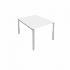 Переговорный стол 1 столешница Рива Metal System Б.ПРГ-1.1 Белый/Серый