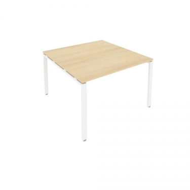 Переговорный стол 1 столешница Рива Metal System Б.ПРГ-1.2 Акация/Белый