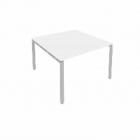 Переговорный стол 1 столешница Metal System Б.ПРГ-1.2 Белый/Серый