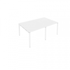 Переговорный стол 2 столешницы Metal System Б.ПРГ-2.1 Белый