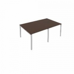 Переговорный стол 2 столешницы Metal System Б.ПРГ-2.1 Венге/Серый