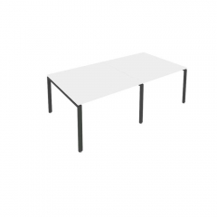 Переговорный стол 2 столешницы Metal System Б.ПРГ-2.2 Белый/Антрацит