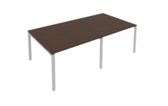 Переговорный стол 2 столешницы Metal System Б.ПРГ-2.2 Венге/Серый