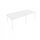 Переговорный стол 2 столешницы Рива Metal System Б.ПРГ-2.3 Белый