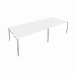 Переговорный стол 2 столешницы Metal System Б.ПРГ-2.4 Белый/Серый
