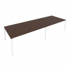 Переговорный стол 2 столешницы Рива Metal System Б.ПРГ-2.5 Венге/Белый