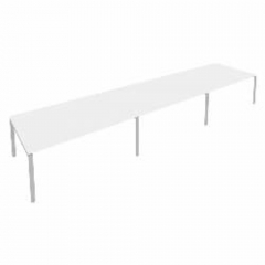 Переговорный стол 3 столешницы Metal System Б.ПРГ-3.5 Белый/Серый