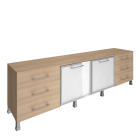 Тумба модульная четырехсекционная Рива YALTA LT-TS 4.2L Акация Лорка