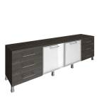 Тумба модульная четырехсекционная Рива YALTA LT-TS 4.2L Суар Темный