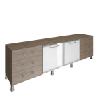 Тумба модульная четырехсекционная Рива YALTA LT-TS 4.2R Вяз Благородный