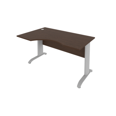 Стол криволинейный левый Рива Riva ПЛ.СА-2 Л Венге/Металлик