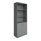 Шкаф высокий широкий Riva А.СТ-1.1 Серый