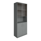 Шкаф высокий широкий Riva А.СТ-1.4 Серый