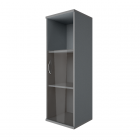 Шкаф средний узкий правый Рива Riva А.СУ-2.2 Пр Клен/Металлик