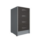 Каркас тумбы А.ТП-4 Рива Riva А.ТП-4К1 Венге/Металлик