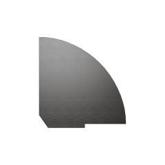 Полка для стойки угловой завершающий элемент Riva А.РС-5.2 Венге/Металлик