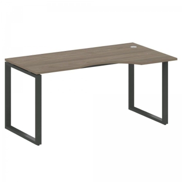 Стол криволинейный правый на О-образном м/к Рива METAL SYSTEM БО.СА-1 Пр Вяз/Антрацит