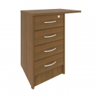 Тумба приставная с фолдингом Рива Riva А.ТП-4.3F-S Орех Гварнери