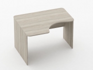 Стол угловой Персона Грата Glassy 1.14.12Л Дуб сантана светлый