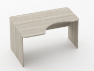 Стол угловой Персона Грата Glassy 1.14.14Л Дуб сантана светлый