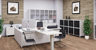 Кабинет для руководителя Рива YALTA Снежная Патина