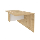 Стол-приставка двойной к опорным элементам Рива ONIX O.D.SPR-0.7 Тиквуд Светлый/Белый