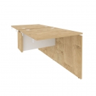 Стол-приставка двойной к опорным элементам Рива ONIX O.D.SPR-0.8 Тиквуд Светлый/Белый