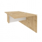 Стол-приставка двойной к опорным элементам Рива ONIX O.D.SPR-1.8 Тиквуд Светлый/Белый