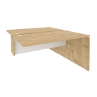 Стол-приставка двойной к опорным элементам Рива ONIX O.D.SPR-3.8 Тиквуд Светлый/Белый