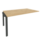 Проходной наборный элемент переговорного стола Рива ONIX O.MP-NPRG-4 Тиквуд Светлый/Антрацит