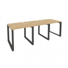 Рабочая станция на О-образном м/к Рива ONIX O.MO-RS-3.0.8 Тиквуд Светлый/Антрацит