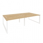Рабочая станция на О-образном м/к Рива ONIX O.MO-D.RS-4.3.7 Тиквуд Светлый/Белый