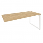 Стол-приставка на О-образном м/к к опорным элементам Рива ONIX O.MO-SPR-4.7 Тиквуд Светлый/Белый