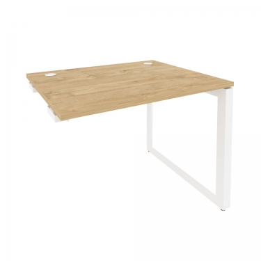 Стол-приставка на О-образном м/к к опорным элементам Рива ONIX O.MO-SPR-1.8 Тиквуд Светлый/Белый