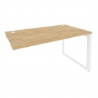 Стол-приставка на О-образном м/к к опорным элементам Рива ONIX O.MO-SPR-3.8 Тиквуд Светлый/Белый