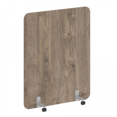 Перегородка на металлических опорах, на роликах Рива R-line DP.R-120-150 Тиквуд Темный