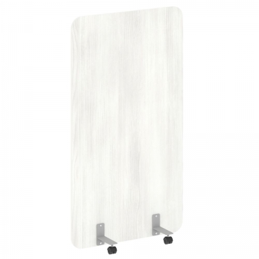 Перегородка на металлических опорах, на роликах Рива R-line DP.R-100-180 Снежная Патина