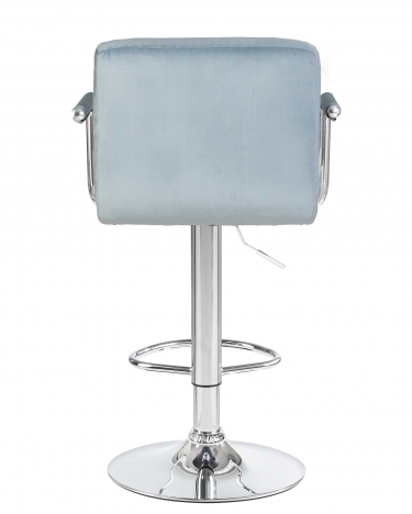 Стул барный DOBRIN DOBRIN KRUGER ARM Пудрово-голубой велюр MJ9-74