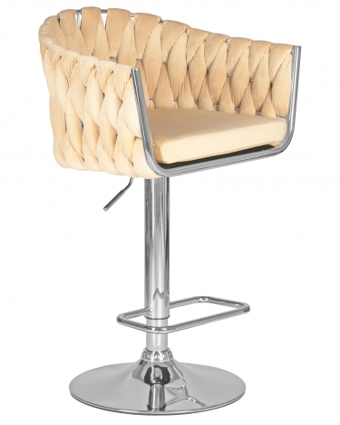Стул барный DOBRIN DOBRIN MARCEL Бежевый велюр MJ9-10