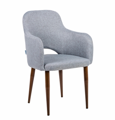 Стул с подлокотниками R-home Ledger Сканди Грей Торех