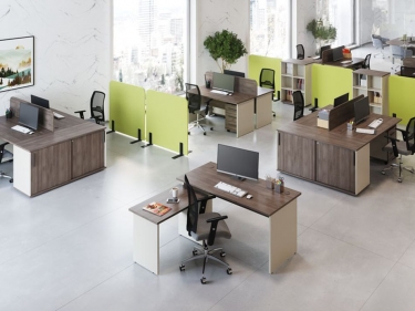 Экран на два стола POINTEX New Line NLN36382103 Дуб шамони темный