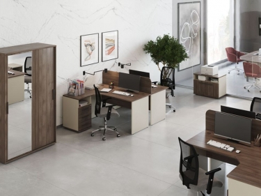 Экран на два стола POINTEX New Line NLN36382203 Дуб шамони темный