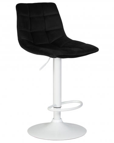 Стул барный DOBRIN DOBRIN TAILOR WHITE Черный велюр MJ9-101