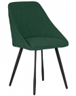 Стул обеденный DOBRIN DOBRIN STELLA ЭМАЛЬ ЧЕРНЫЙ МУАР велюр Catania Izumrud