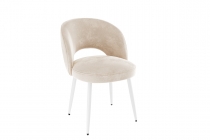 Стул Мебельсон Моли CHS.04 пломбир велюр/белый
