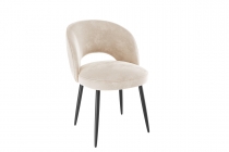 Стул Мебельсон Моли CHS.04 пломбир велюр/черный